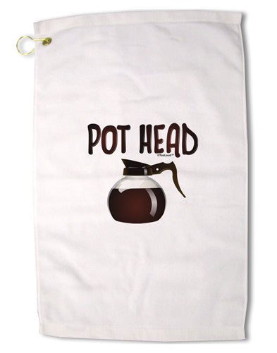 Pot Head - Coffee Premium Cotton Golf Towel - 16 x 25 inch-Golf Towel-TooLoud-16x25"-Davson Sales