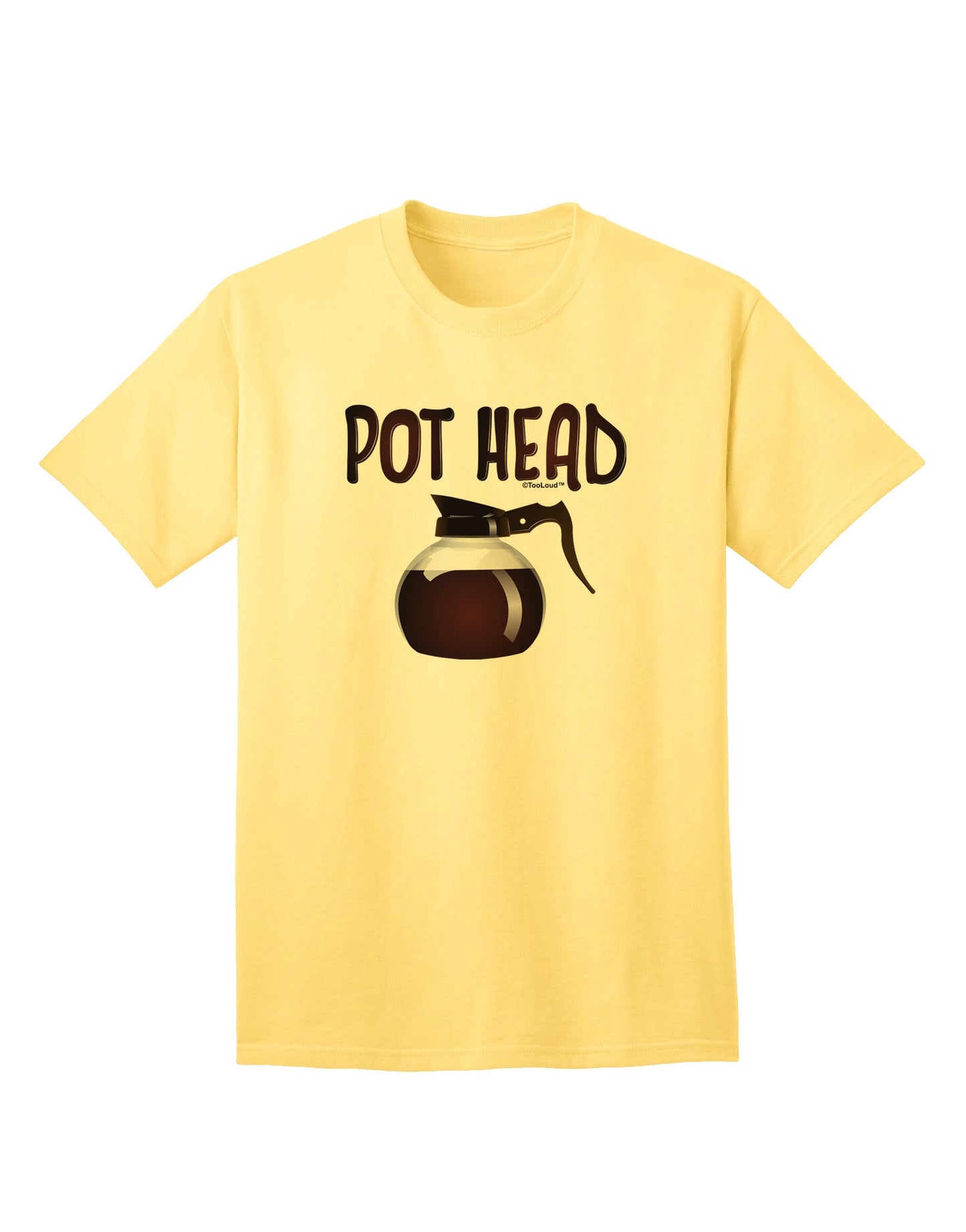 Pot Head - Premium Coffee Enthusiast Adult T-Shirt-Mens T-shirts-TooLoud-Yellow-Small-Davson Sales