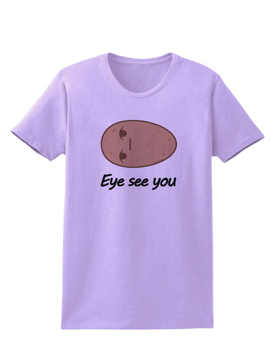 Potato - Eye See You Womens T-Shirt-Womens T-Shirt-TooLoud-Lavender-X-Small-Davson Sales