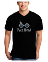 Pott Head Magic Glasses Adult Dark V-Neck T-Shirt-TooLoud-Black-Small-Davson Sales