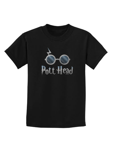 Pott Head Magic Glasses Childrens Dark T-Shirt-Childrens T-Shirt-TooLoud-Black-X-Small-Davson Sales