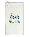 Pott Head Magic Glasses Micro Terry Gromet Golf Towel 16 x 25 inch-Golf Towel-TooLoud-White-Davson Sales