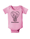 Powered by Plants Baby Romper Bodysuit-Baby Romper-TooLoud-Pink-06-Months-Davson Sales