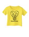 Powered by Plants Infant T-Shirt-Infant T-Shirt-TooLoud-Yellow-06-Months-Davson Sales