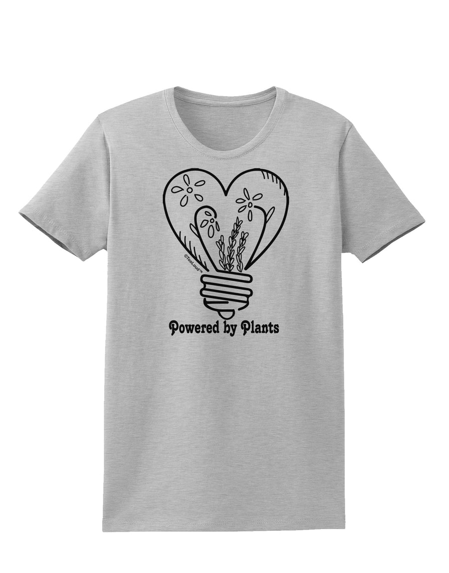 Powered by Plants Womens T-Shirt-Womens T-Shirt-TooLoud-White-X-Small-Davson Sales