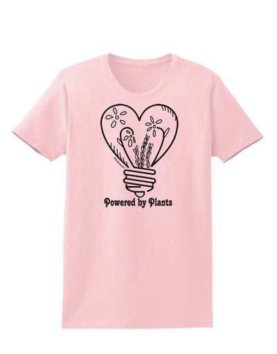 Powered by Plants Womens T-Shirt-Womens T-Shirt-TooLoud-PalePink-X-Small-Davson Sales