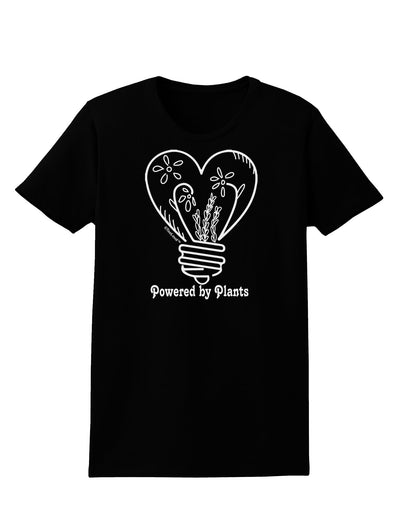 Powered by Plants Womens T-Shirt-Womens T-Shirt-TooLoud-Black-X-Small-Davson Sales