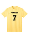 Prancer 7 Adult T-Shirt - Premium Reindeer Jersey-Mens T-shirts-TooLoud-Yellow-Small-Davson Sales