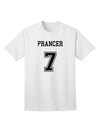 Prancer 7 Adult T-Shirt - Premium Reindeer Jersey-Mens T-shirts-TooLoud-White-Small-Davson Sales