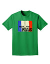 Pray For Paris Watercolor Adult Dark T-Shirt-Mens T-Shirt-TooLoud-Kelly-Green-Small-Davson Sales