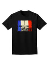 Pray For Paris Watercolor Adult Dark T-Shirt-Mens T-Shirt-TooLoud-Black-Small-Davson Sales
