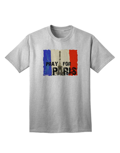 Pray For Paris Watercolor Adult T-Shirt-Mens T-Shirt-TooLoud-AshGray-Small-Davson Sales