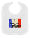 Pray For Paris Watercolor Baby Bib