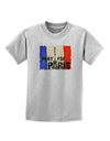 Pray For Paris Watercolor Childrens T-Shirt-Childrens T-Shirt-TooLoud-AshGray-X-Small-Davson Sales