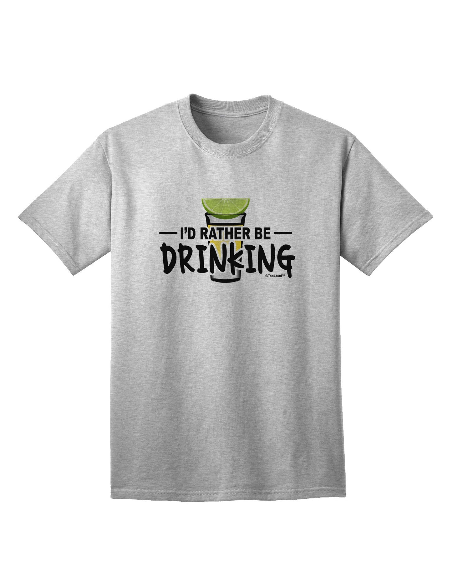 Preferred Choice: 'I'd Rather Be Drinking' Adult T-Shirt Collection-Mens T-shirts-TooLoud-AshGray-Small-Davson Sales