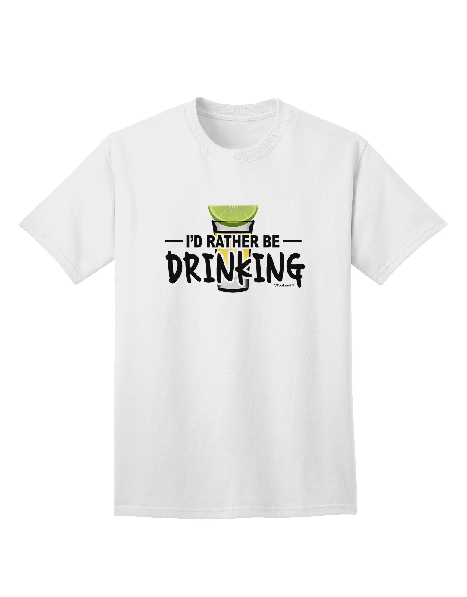 Preferred Choice: 'I'd Rather Be Drinking' Adult T-Shirt Collection-Mens T-shirts-TooLoud-White-Small-Davson Sales
