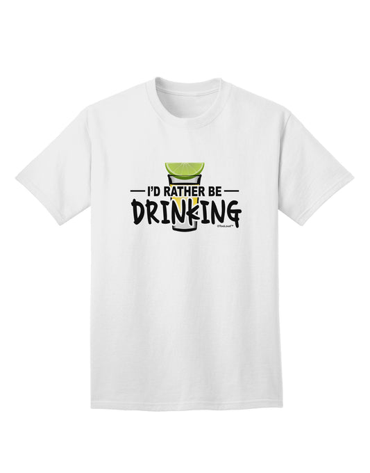 Preferred Choice: 'I'd Rather Be Drinking' Adult T-Shirt Collection-Mens T-shirts-TooLoud-White-Small-Davson Sales