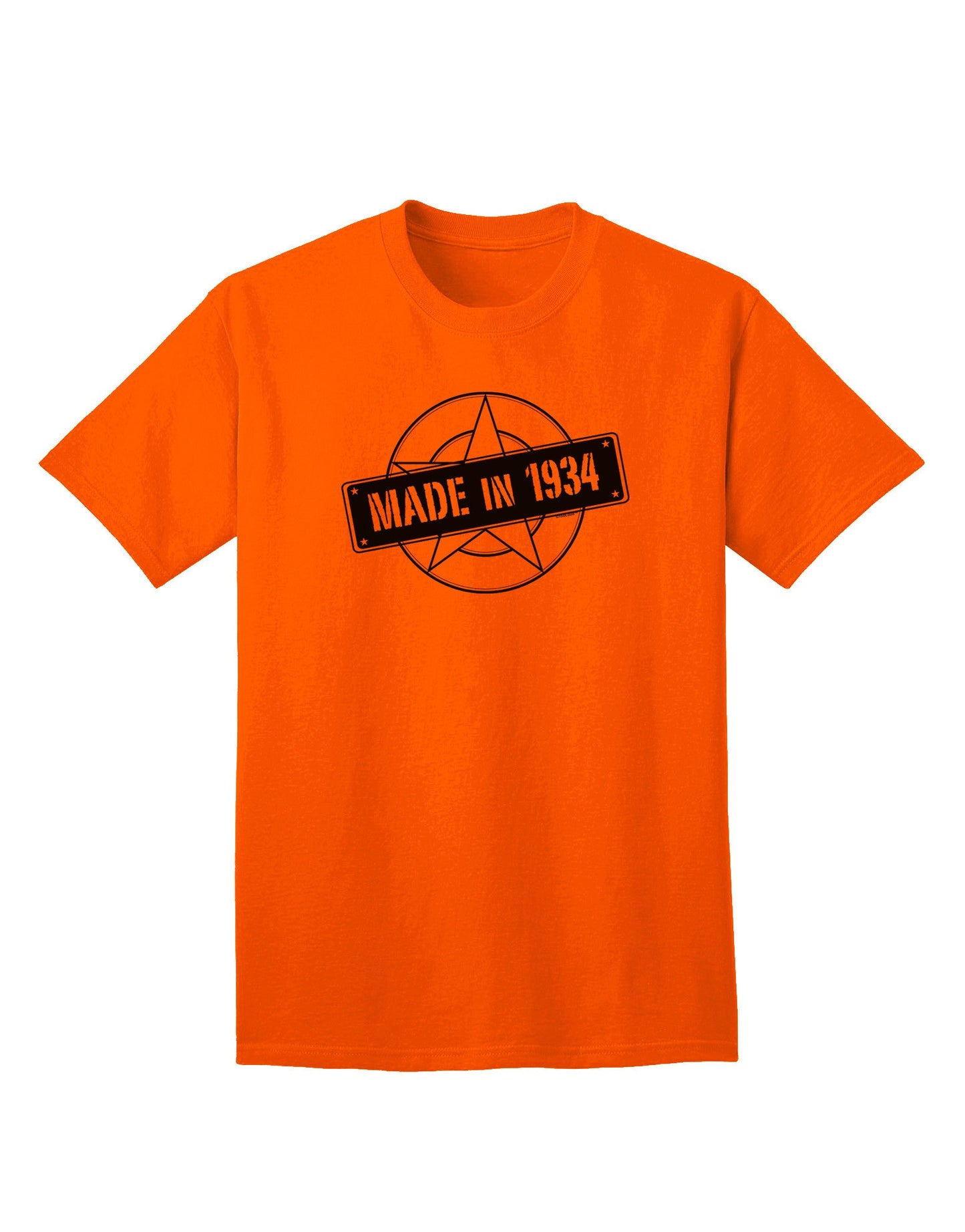Premium Adult T-Shirt - Authentic 1934 Birth Year Edition-Mens T-shirts-TooLoud-Orange-Small-Davson Sales