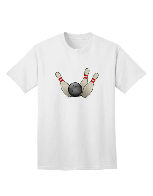 Premium Adult T-Shirt: Bowling Ball with Pins - Perfect for Enthusiasts-Mens T-shirts-TooLoud-White-Small-Davson Sales