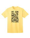 Premium Adult T-Shirt: Celebrate Fatherhood with the Most Remarkable Dad-Mens T-shirts-TooLoud-Yellow-Small-Davson Sales