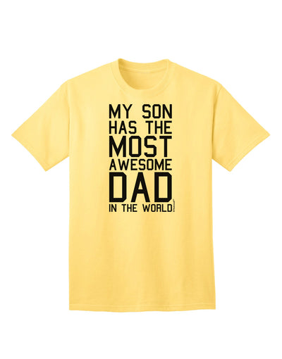 Premium Adult T-Shirt: Celebrate Fatherhood with the Most Remarkable Dad-Mens T-shirts-TooLoud-Yellow-Small-Davson Sales