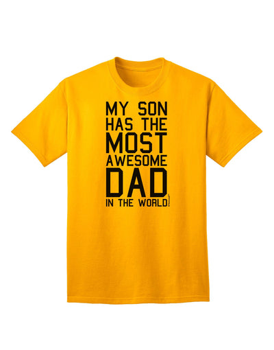 Premium Adult T-Shirt: Celebrate Fatherhood with the Most Remarkable Dad-Mens T-shirts-TooLoud-Gold-Small-Davson Sales