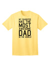 Premium Adult T-Shirt: Celebrate the Unmatched Bond between Father and Daughter-Mens T-shirts-TooLoud-Yellow-Small-Davson Sales