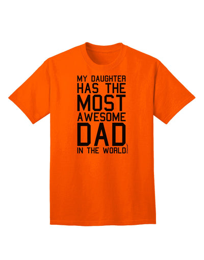 Premium Adult T-Shirt: Celebrate the Unmatched Bond between Father and Daughter-Mens T-shirts-TooLoud-Orange-Small-Davson Sales