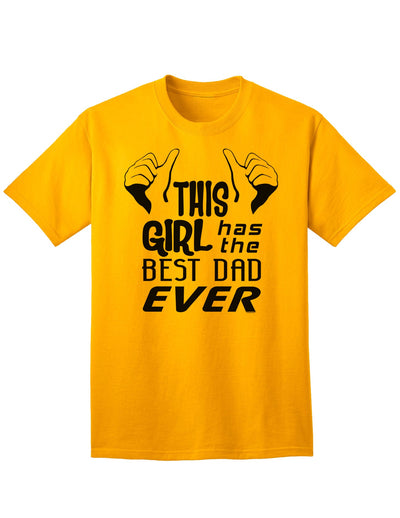 Premium Adult T-Shirt: Celebrate the Unmatched Bond with the Best Dad Ever-Mens T-shirts-TooLoud-Gold-Small-Davson Sales