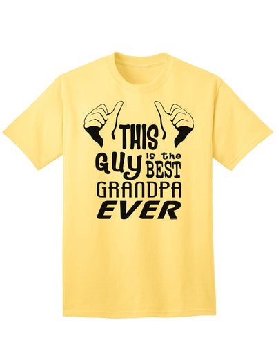 Premium Adult T-Shirt - Celebrate the Unmatched Grandfather with Style-Mens T-shirts-TooLoud-Yellow-Small-Davson Sales