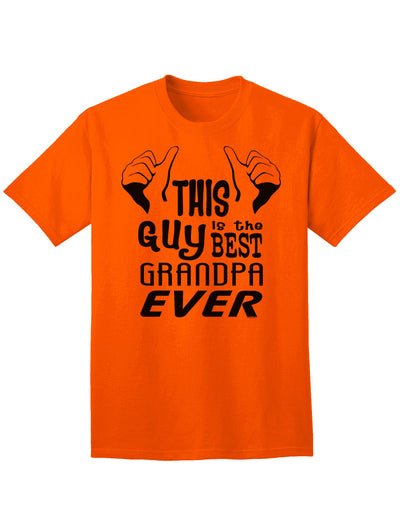 Premium Adult T-Shirt - Celebrate the Unmatched Grandfather with Style-Mens T-shirts-TooLoud-Orange-Small-Davson Sales