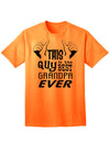 Premium Adult T-Shirt - Celebrate the Unmatched Grandfather with Style-Mens T-shirts-TooLoud-Neon-Orange-Small-Davson Sales