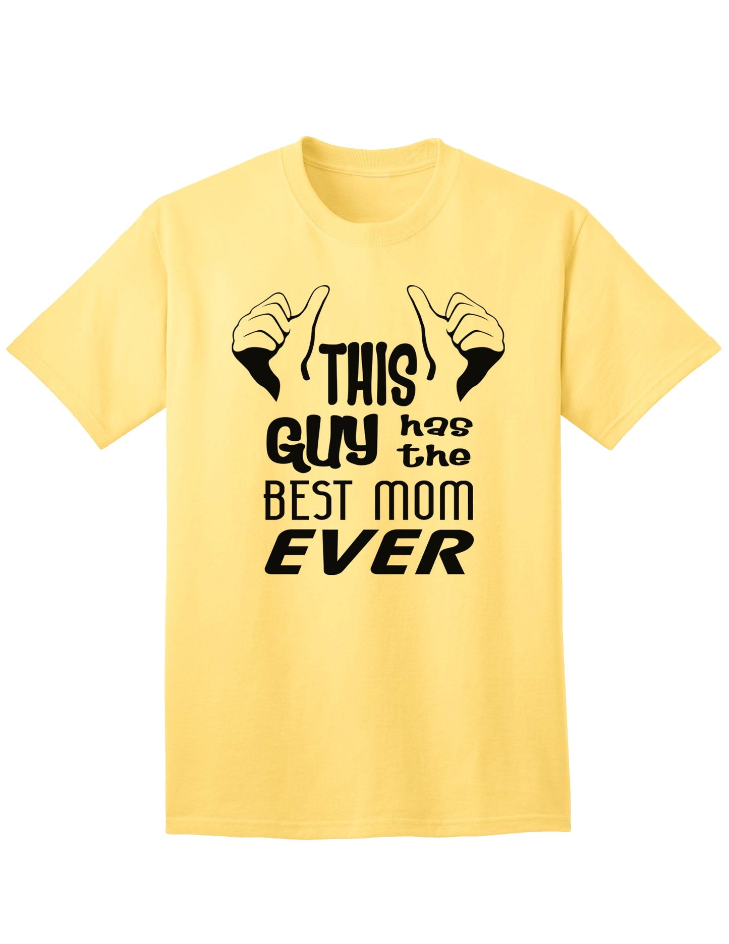 Premium Adult T-Shirt: Celebrate the Unmatched Love of a Mother-Mens T-shirts-TooLoud-Yellow-Small-Davson Sales