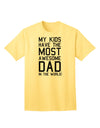 Premium Adult T-Shirt: Celebrate the Unparalleled Fatherhood Excellence-Mens T-shirts-TooLoud-Yellow-Small-Davson Sales