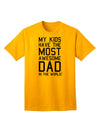 Premium Adult T-Shirt: Celebrate the Unparalleled Fatherhood Excellence-Mens T-shirts-TooLoud-Gold-Small-Davson Sales