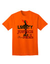 Premium Adult T-Shirt: Embrace Liberty and Justice for All-Mens T-shirts-TooLoud-Orange-Small-Davson Sales