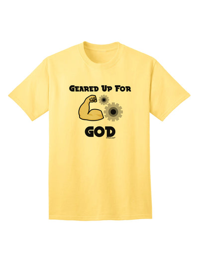 Premium Adult T-Shirt: Embrace Your Faith with the Geared Up For God Collection by TooLoud-Mens T-shirts-TooLoud-Yellow-Small-Davson Sales