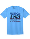 Premium Adult T-Shirt - Embrace Your Freedom-Mens T-shirts-TooLoud-Aquatic-Blue-Small-Davson Sales