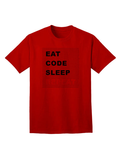 Premium Adult T-Shirt - Embrace Your Passion for Coding with the Eat Sleep Code Repeat Collection by TooLoud-Mens T-shirts-TooLoud-Red-Small-Davson Sales