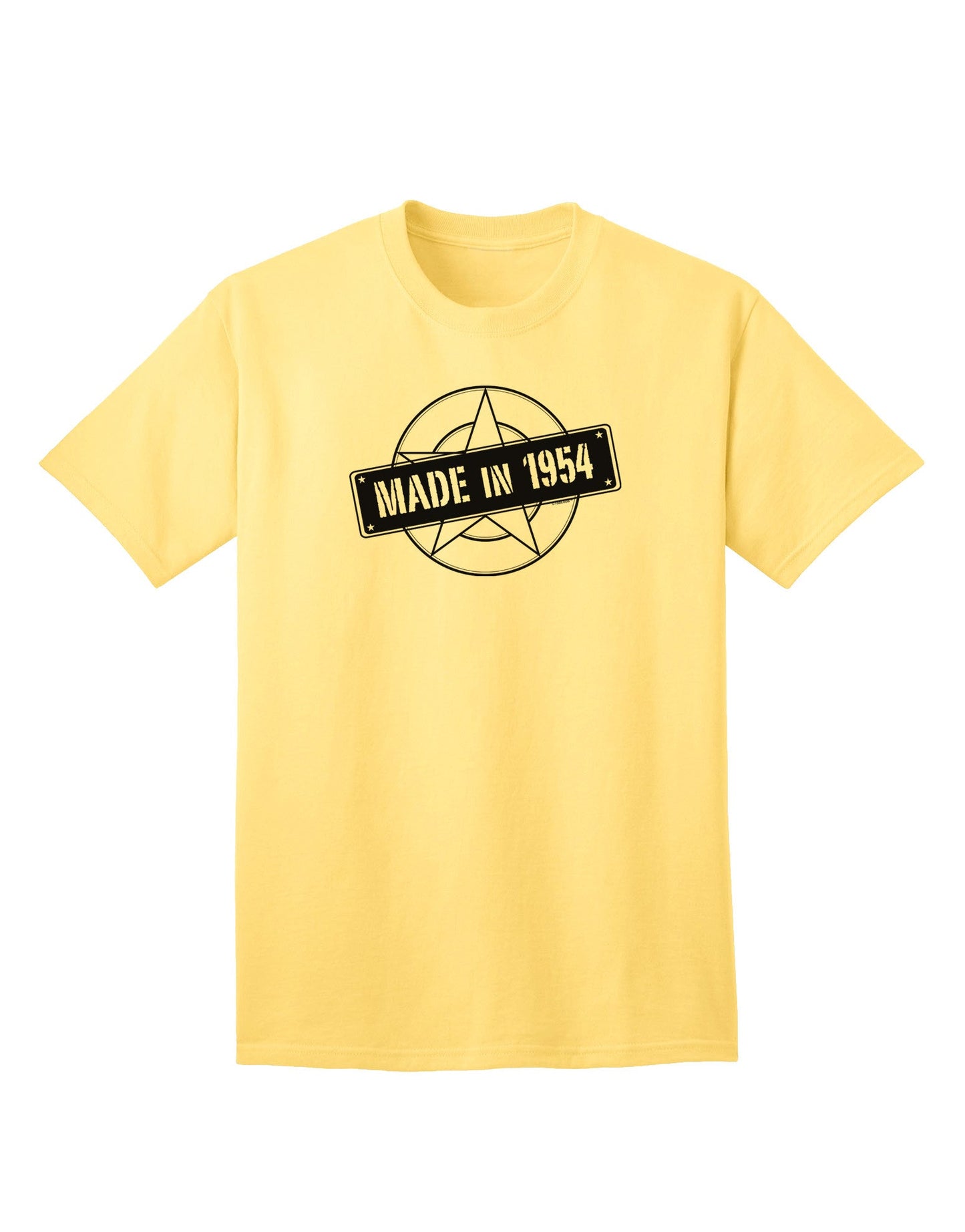Premium Adult T-Shirt - Exclusively Crafted for Those Born in 1954-Mens T-shirts-TooLoud-Yellow-Small-Davson Sales