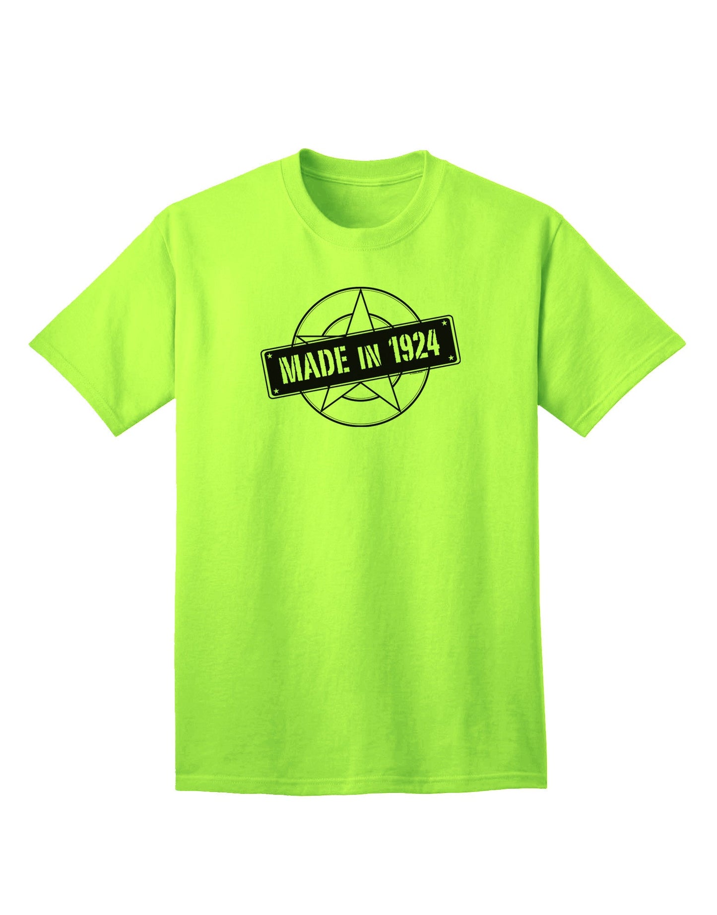 Premium Adult T-Shirt - Exclusively Crafted for the 1924 Birth Year Generation-Mens T-shirts-TooLoud-Neon-Green-Small-Davson Sales