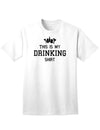 Premium Adult T-Shirt: Exquisite Drinking Shirt-Mens T-shirts-TooLoud-White-Small-Davson Sales