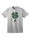 Premium Adult T-Shirt Featuring 3D Style Celtic Knot & 4 Leaf Clover Design-Mens T-shirts-TooLoud-AshGray-Small-Davson Sales