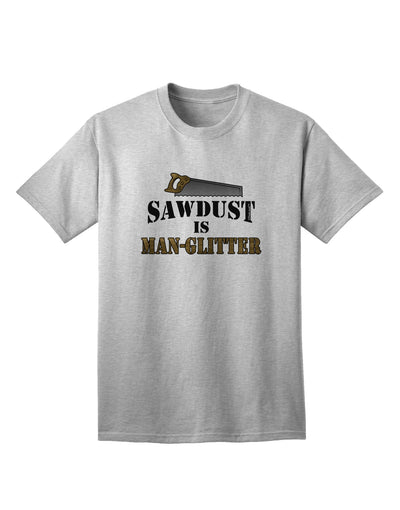 Premium Adult T-Shirt: Sawdust is Man Glitter - A Must-Have for Woodworking Enthusiasts, Exclusively by TooLoud-Mens T-shirts-TooLoud-AshGray-Small-Davson Sales