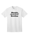 Premium Adult T-Shirt: World's Okayest Brother Design by TooLoud-Mens T-shirts-TooLoud-White-Small-Davson Sales