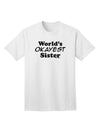 Premium Adult T-Shirt: World's Okayest Sister Design by TooLoud-Mens T-shirts-TooLoud-White-Small-Davson Sales