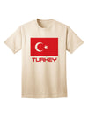 Premium Adult T-Shirt featuring the Turkey Flag and Text, exclusively by TooLoud-Mens T-shirts-TooLoud-Natural-Small-Davson Sales