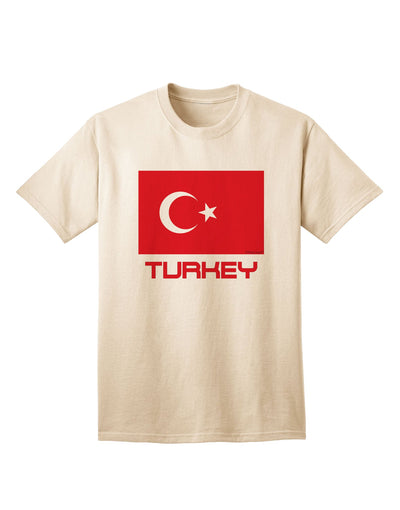 Premium Adult T-Shirt featuring the Turkey Flag and Text, exclusively by TooLoud-Mens T-shirts-TooLoud-Natural-Small-Davson Sales