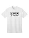 Premium Adult T-Shirt for Game Design Enthusiasts - Explore the Eat Sleep Game Collection by TooLoud-Mens T-shirts-TooLoud-White-Small-Davson Sales