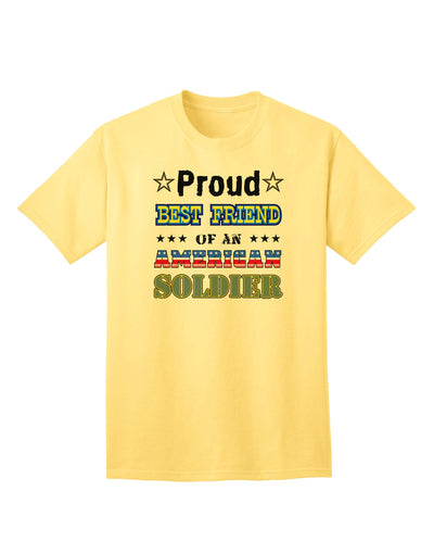 Premium Adult T-Shirt for Proud Supporters of American Soldiers-Mens T-shirts-TooLoud-Yellow-Small-Davson Sales